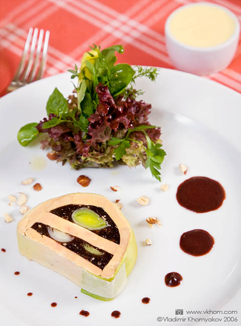 Фуа-гра з вином і цибулею