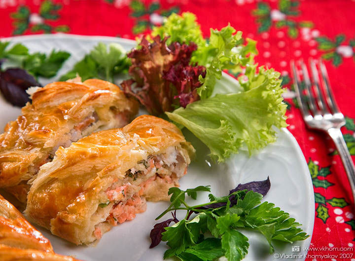 Кулеб'яка з рибою