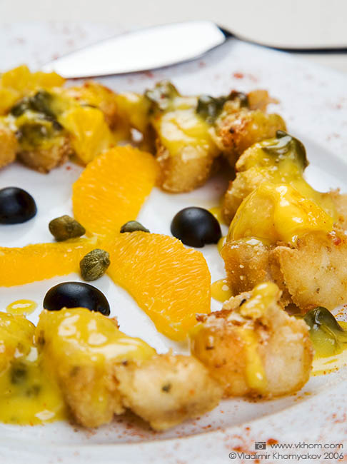 Окунь в апельсиновому соусі