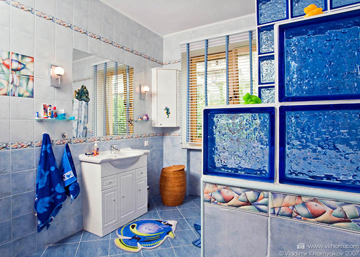 Ванна кімната в морському стилі