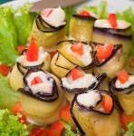 закуска Сині друзі (баклажани з сиром)